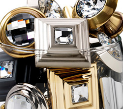 Alno Swarovski Crystal Pure Elegance Hardware Knobs