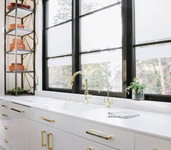 Alno Modern Cabinet Hardware in Gold Pulls
